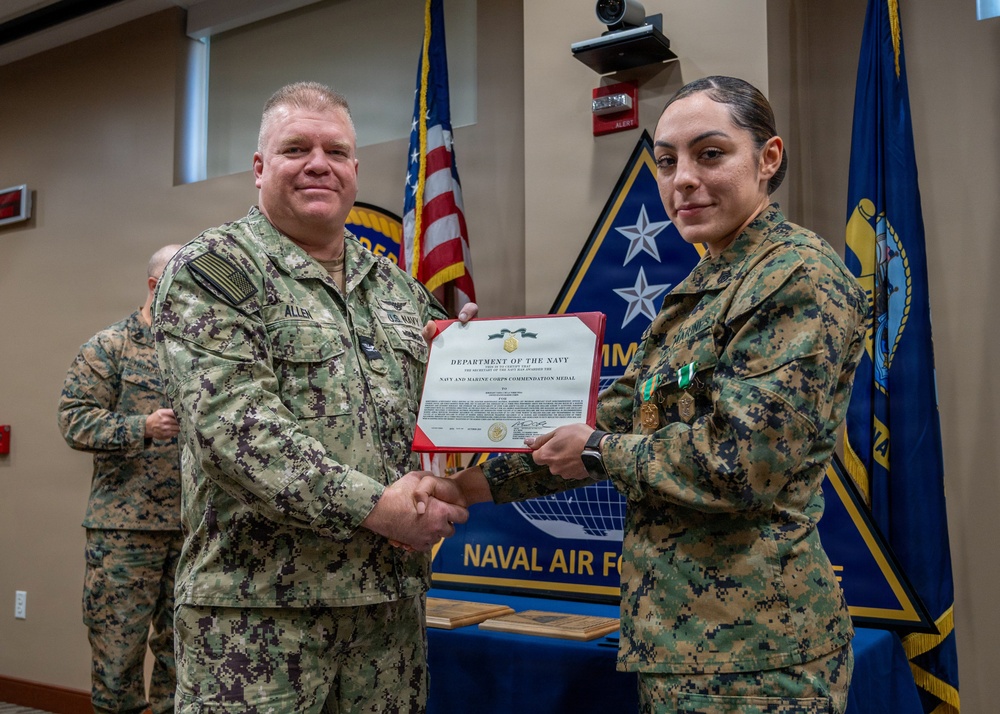 CNAFR Commends Marine Sergeant with Navy and Marine Corps Commendation Medal