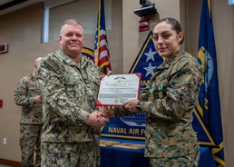 CNAFR Commends Marine Sergeant with Navy and Marine Corps Commendation Medal