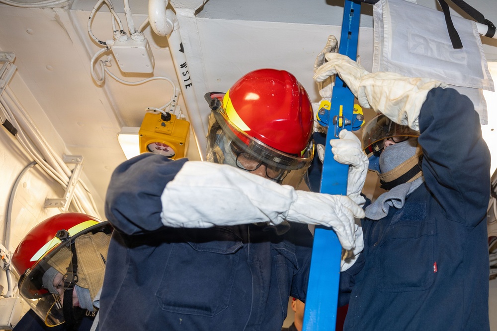USS Iwo Jima Damage Control Training