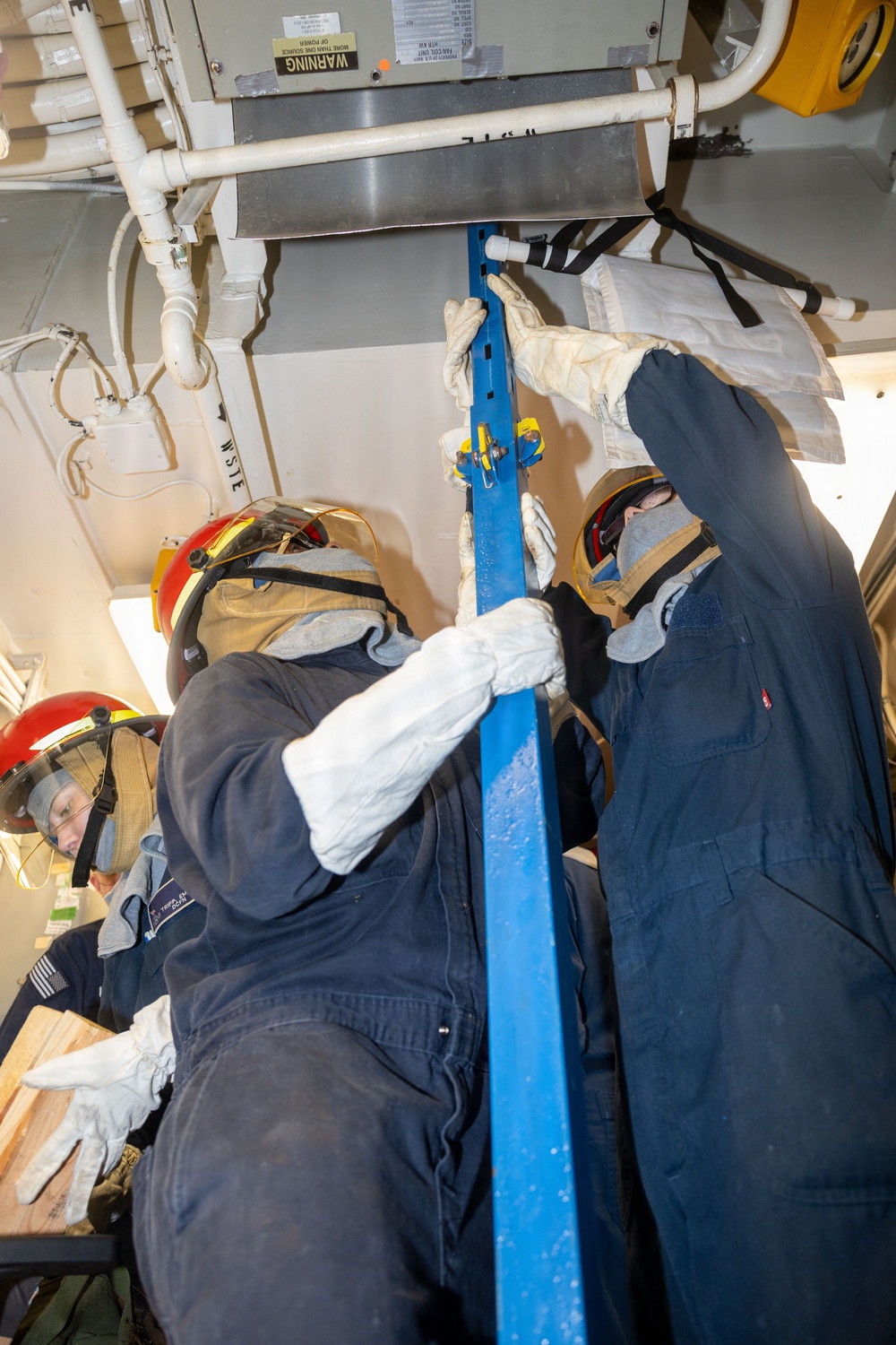 USS Iwo Jima Damage Control Training