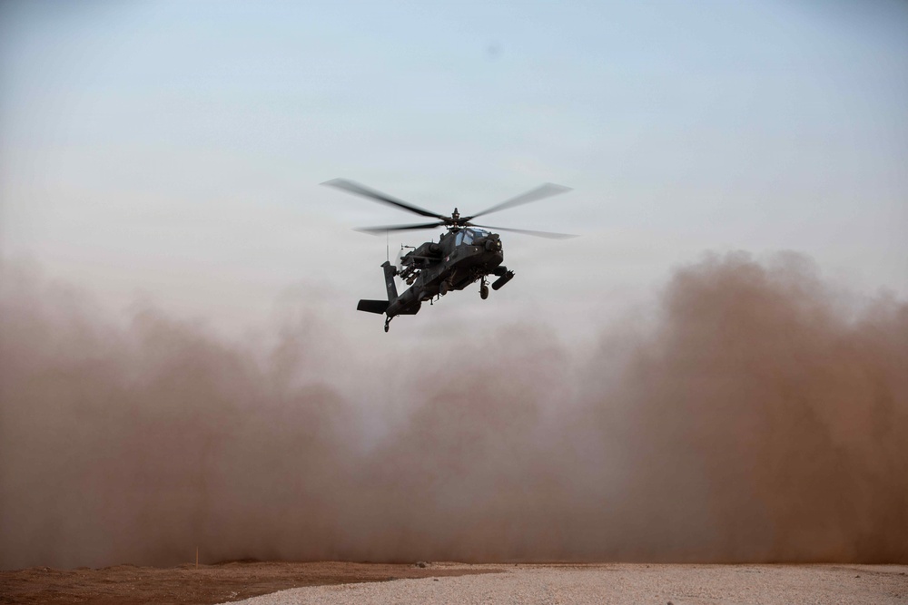 Task Force Nighthawk Supports CENTCOM Operations with AH-64 Apaches