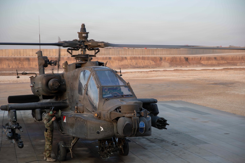 Task Force Nighthawk Supports CENTCOM Operations with AH-64 Apaches