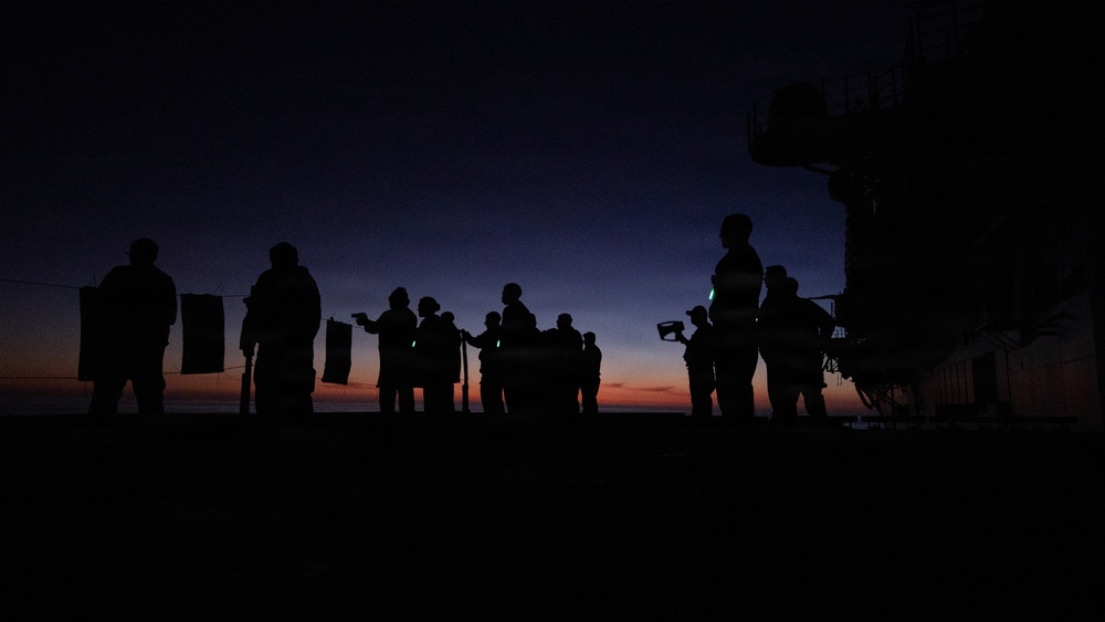 MKI Sailors Conduct Low-Lght Small-Arms Qualification