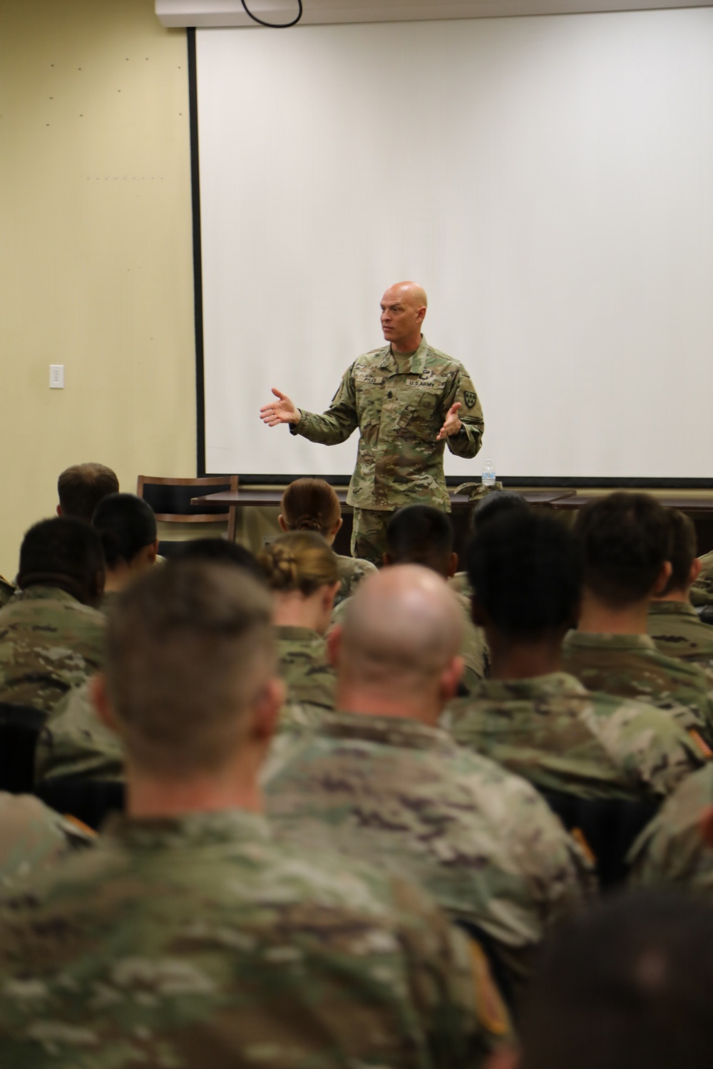 Command Sergeant Major Pyles visits 108th ADA