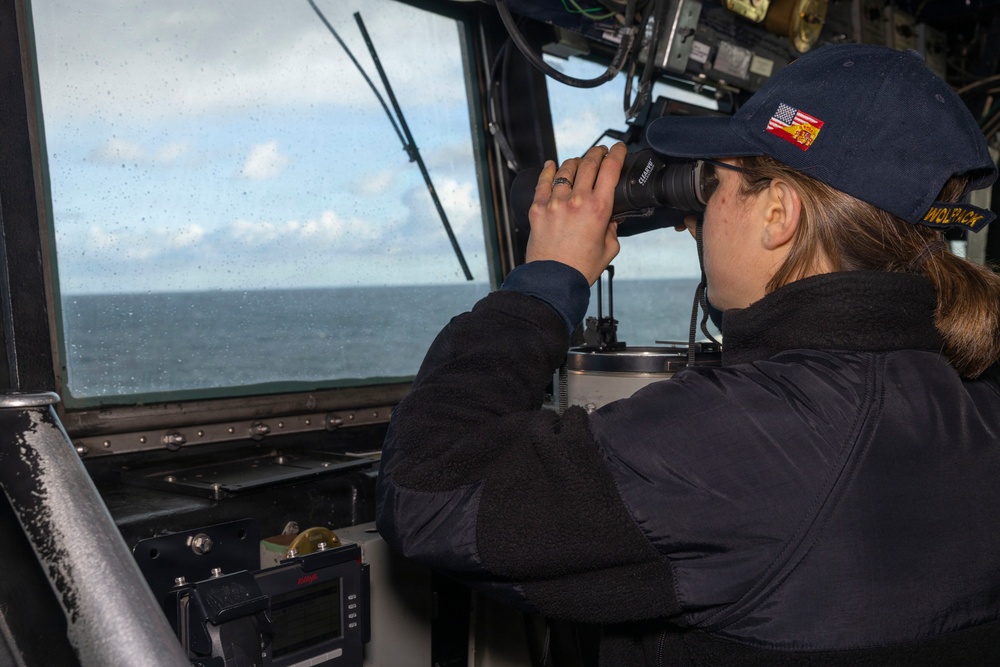 Standing Watch aboard USS Bulkeley (DDG 84)