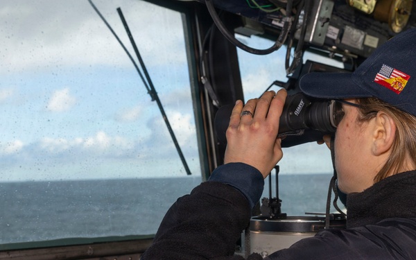 Standing Watch aboard USS Bulkeley (DDG 84)