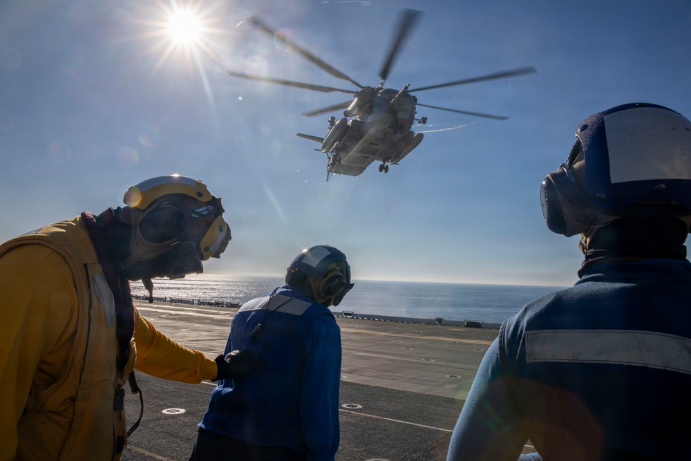 Makin Island CH-53E Flight Quarters