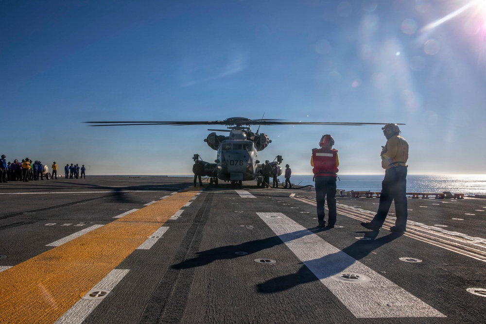 Makin Island CH-53E Flight Quarters