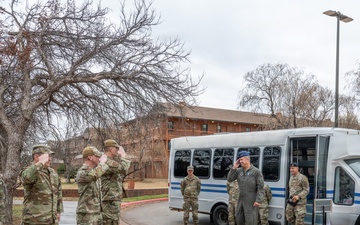 8th Air Force commander visits Dyess in preparation of B-21 onboarding