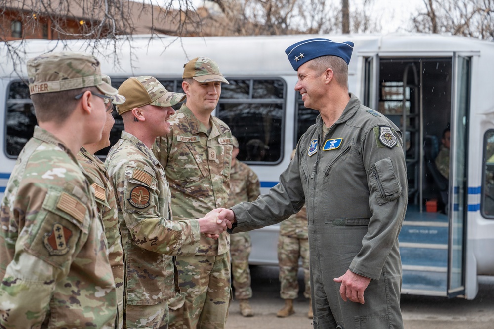 8th Air Force commander visits Dyess in preparation of B-21 onboarding