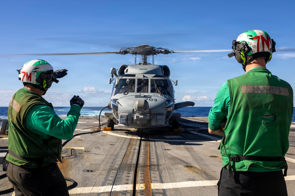USS Delbert D. Black (DDG 119) Conducts Flight Quarters