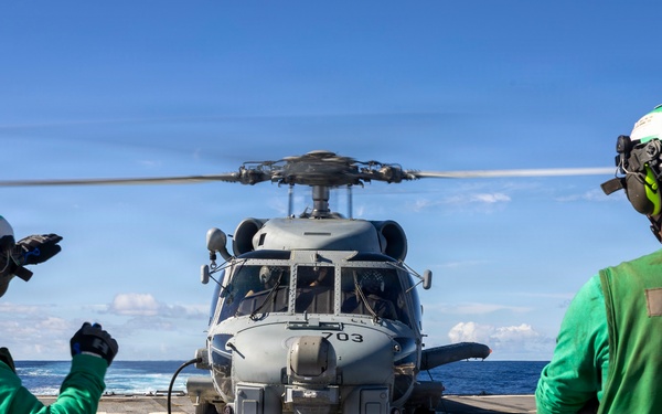 USS Delbert D. Black (DDG 119) Conducts Flight Quarters