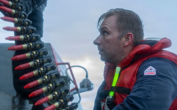 Sailors load ammunition aboard USS Bulkeley (DDG 84)