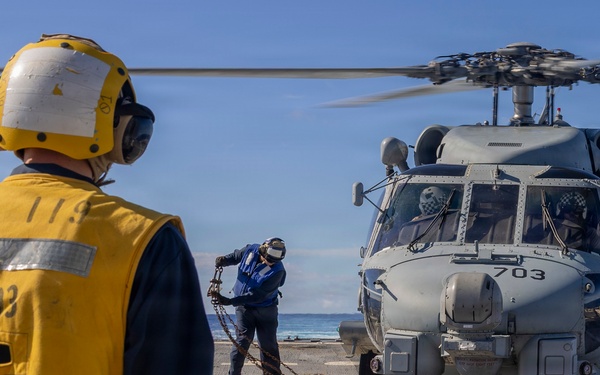 USS Delbert D. Black (DDG 119) Conducts Flight Quarters