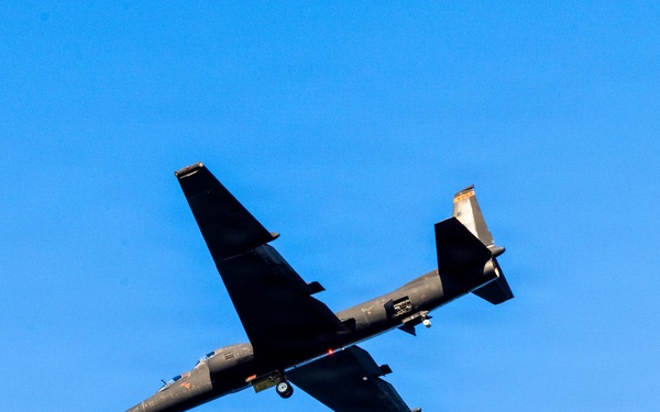 TU-2S flies over Beale AFB