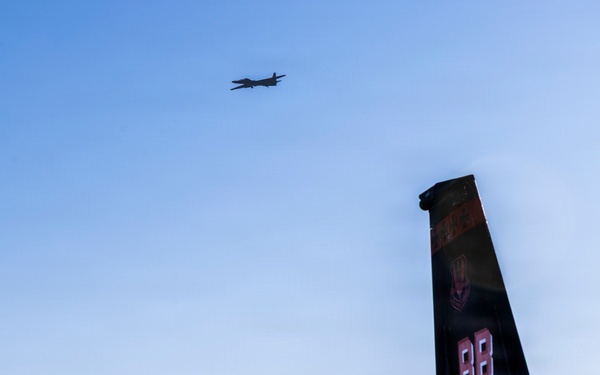 TU-2S flies over Beale AFB
