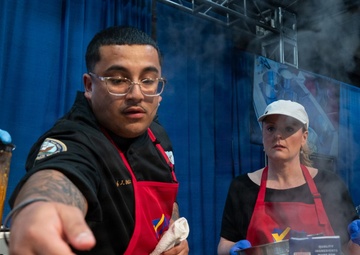 Navy culinary specialists display cooking skills at Pennsylvania farm show