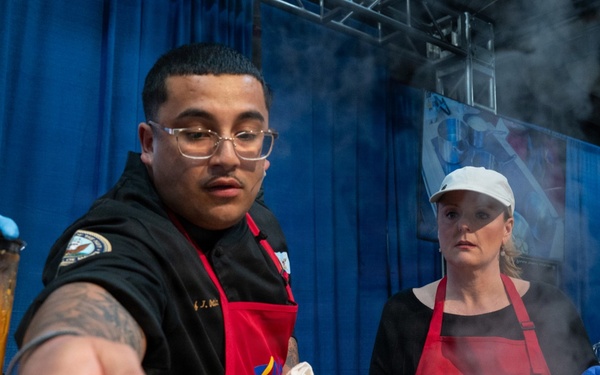 Navy culinary specialists display cooking skills at Pennsylvania farm show
