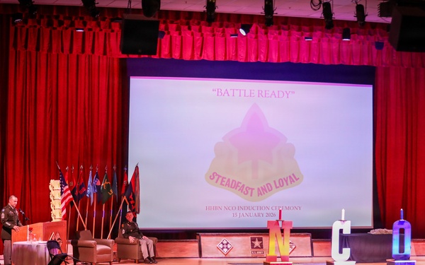 Headquarters and Headquarters Battalion NCO Induction Ceremony