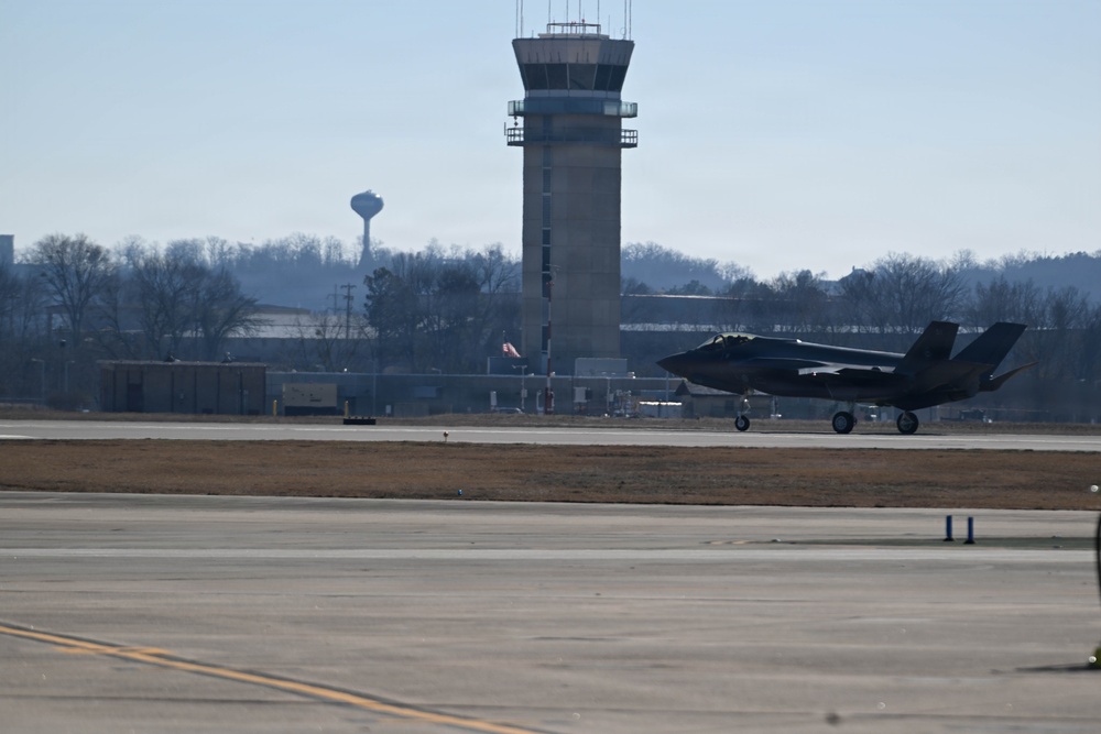 First Finnish Air Force Lightning II Arrives at Ebbing ANGB