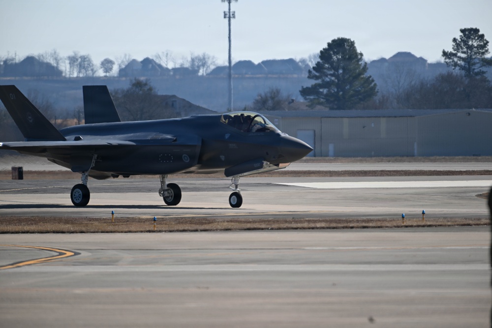 First Finnish Air Force Lightning II Arrives at Ebbing ANGB