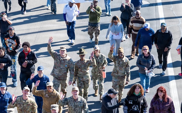 Joint Base San Antonio members participate in the San Antonio 39th Dr. Martin Luther King Jr. march