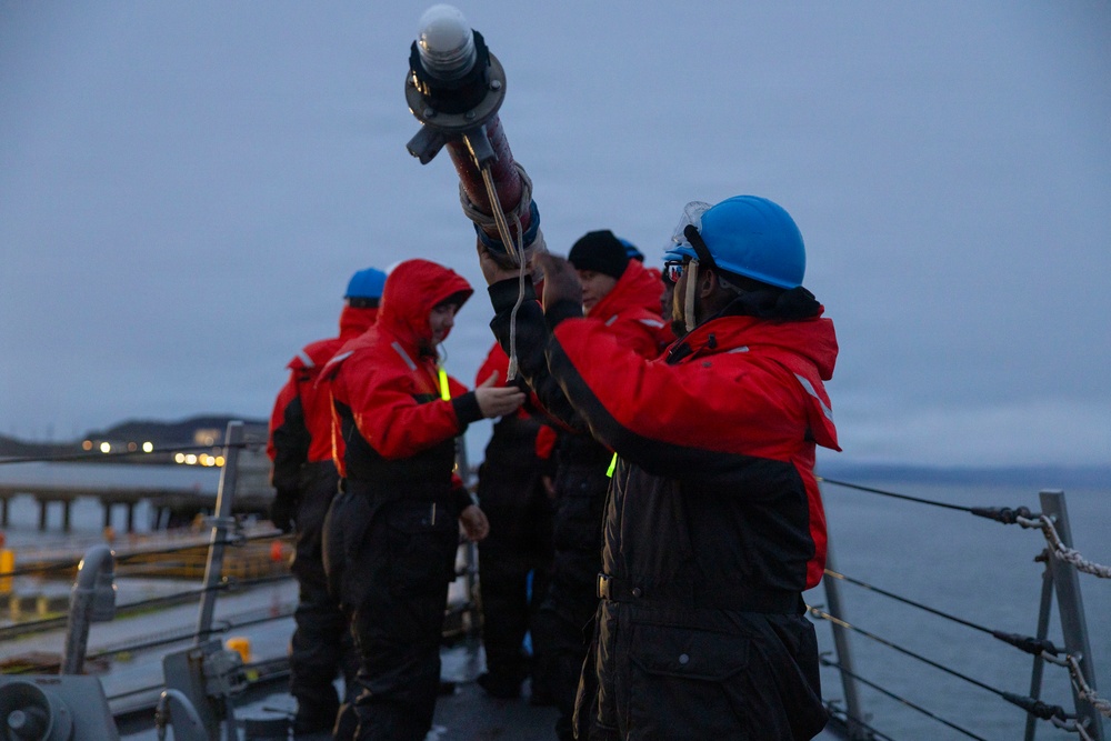 USS Bulkeley (DDG 84) departs Largs, Scottland