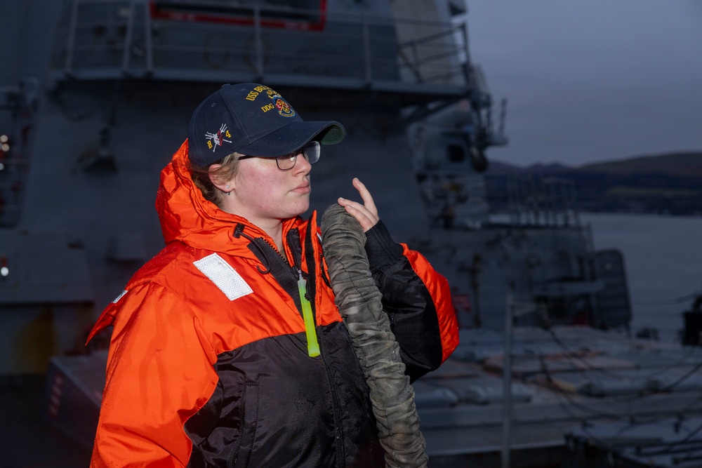 USS Bulkeley (DDG 84) departs Largs, Scottland