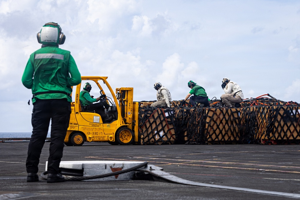 USS Gerald R. Ford (CVN 78) Replenishment-at-Sea Operations
