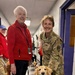 Joyce Anacker welcomes therapy dogs