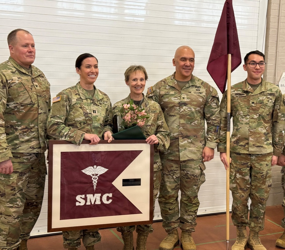 Joyce Anacker marks end of military career