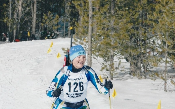 Joyce Anacker participates in National Guard biathlon
