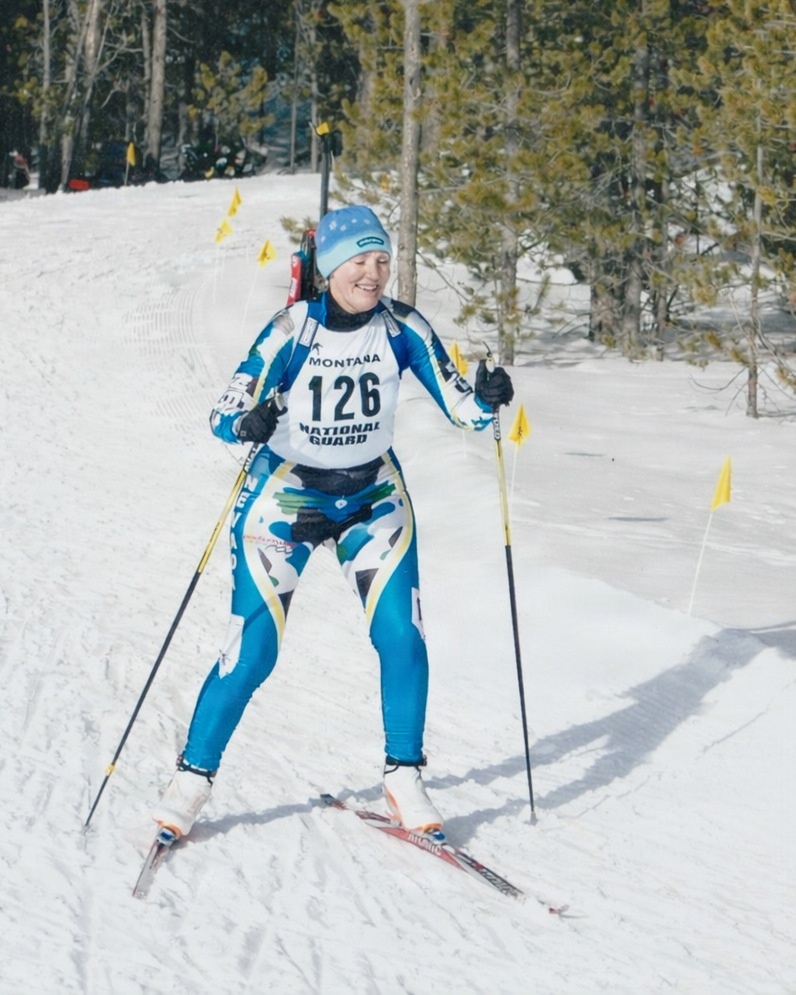Joyce Anacker participates in National Guard biathlon
