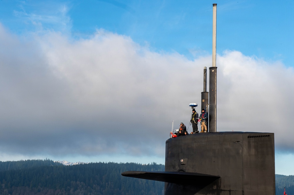 USS Pennsylvania (SSBN 735) Arrives at Naval Base Kitsap-Bangor