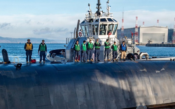USS Pennsylvania (SSBN 735) Arrives at Naval Base Kitsap-Bangor