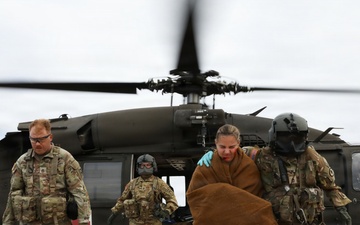 53rd Brigade Support Battalion conduct patient care during a mass casualty exercise supported by MEDEVAC