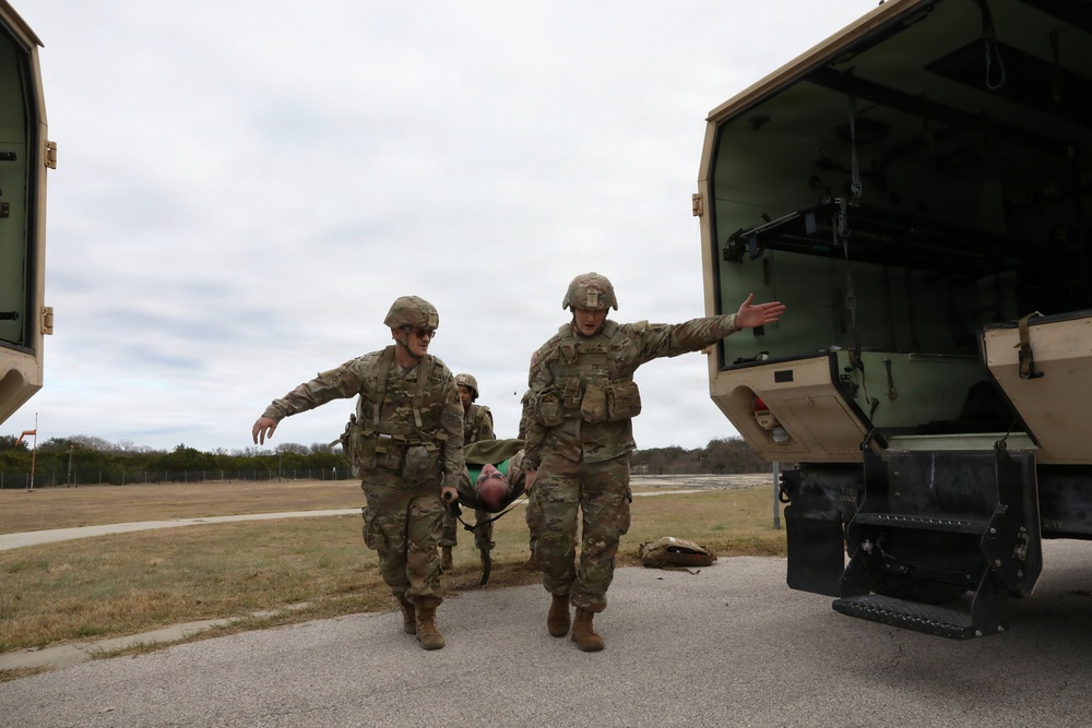 53rd Brigade Support Battalion conduct patient care during a mass casualty exercise supported by MEDEVAC