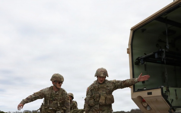 53rd Brigade Support Battalion conduct patient care during a mass casualty exercise supported by MEDEVAC