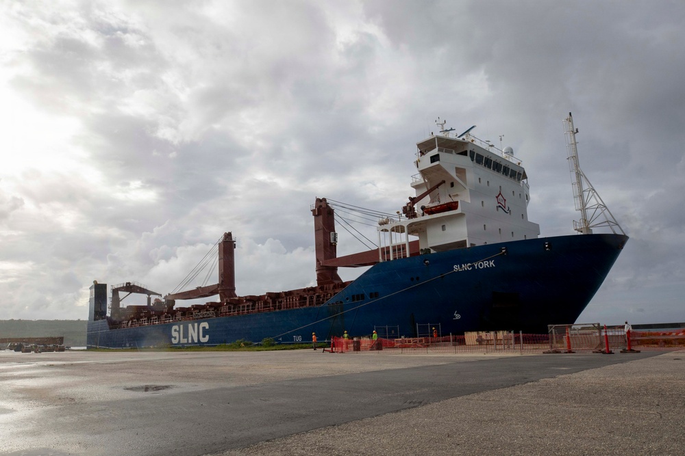 SLNC York supports USMC operations on Tinian