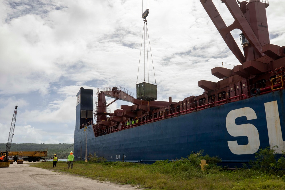 SLNC York supports USMC operations on Tinian