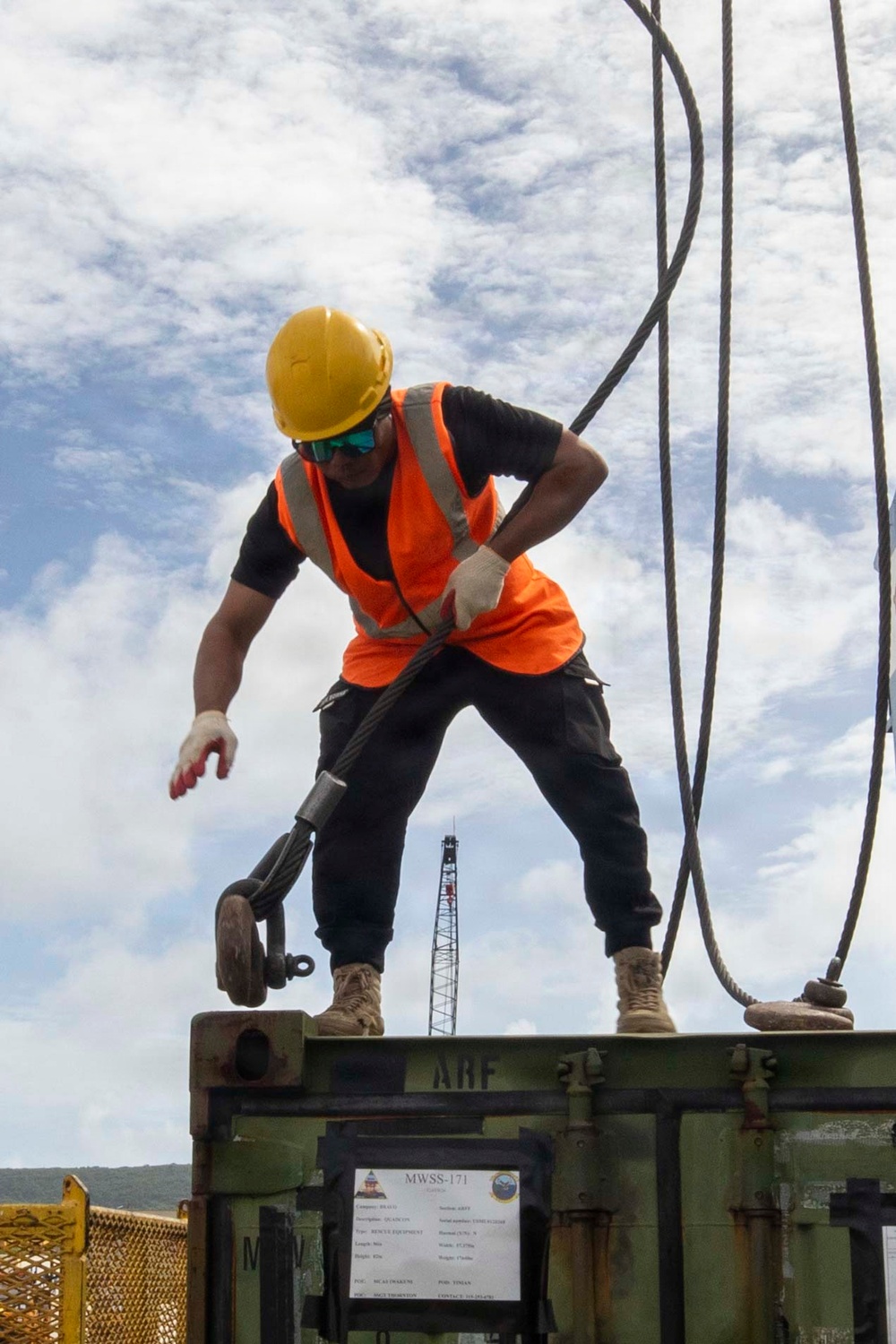 SLNC York supports USMC operations on Tinian