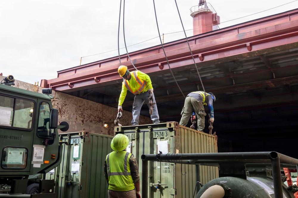 SLNC York supports USMC operations on Tinian