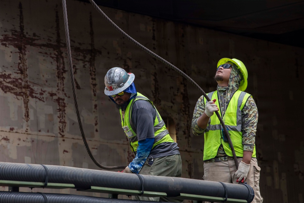 SLNC York supports USMC operations on Tinian