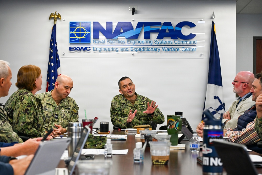 NAVFAC EXWC Hosts NAVFAC Atlantic Commander, Showcases Work in Delivering Agile Solutions to Warfighter