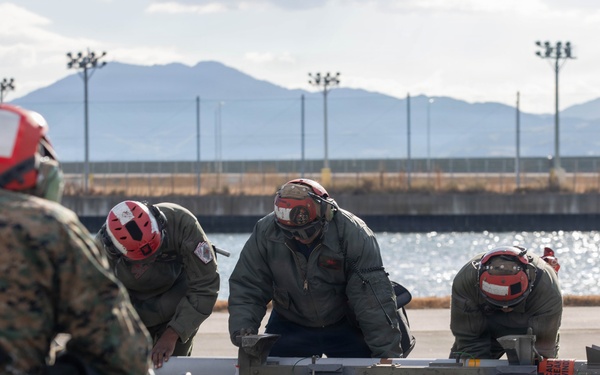 VMFA-232 rearm and refuel at MCAS Iwakuni