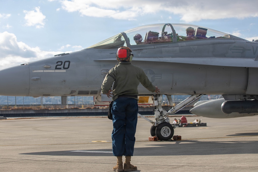 VMFA-232 rearm and refuel at MCAS Iwakuni