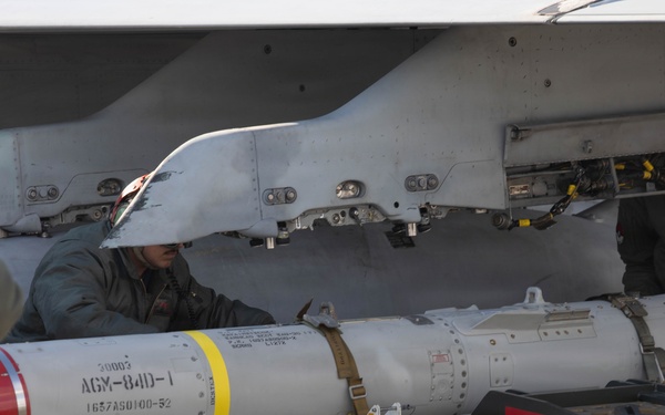 VMFA-232 rearm and refuel at MCAS Iwakuni