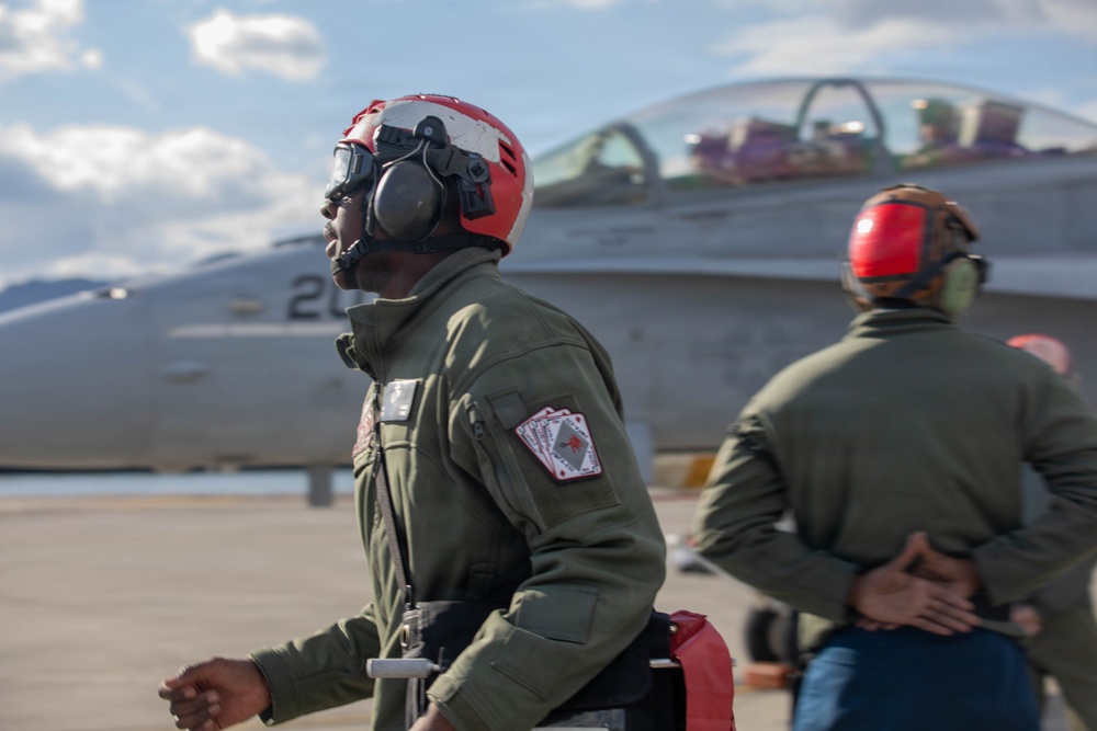 VMFA-232 rearm and refuel at MCAS Iwakuni