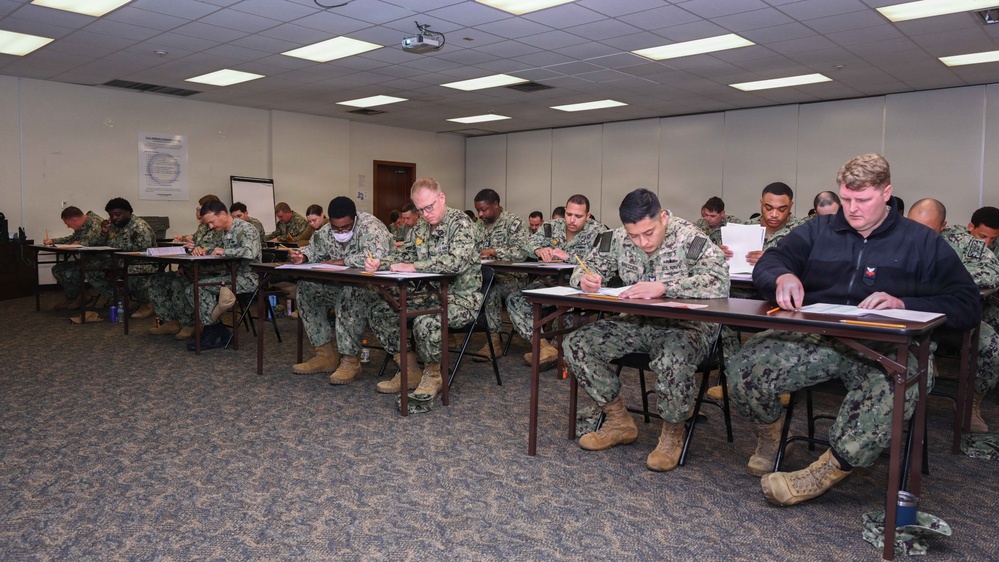 Fleet Activities Okinawa Conducts E-7 Navy Wide Advancement Exam
