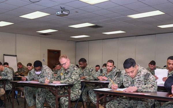 Fleet Activities Okinawa Conducts E-7 Navy Wide Advancement Exam